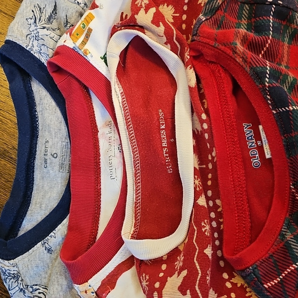 Old Navy, PB Kids, Burt's Bees Kids,  Carters Kids Pajama Set - Red, White, Blue - Picture 2 of 11